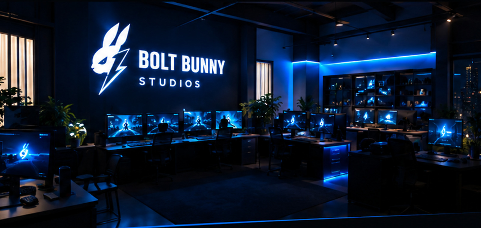 Bolt Bunny Studios workspace